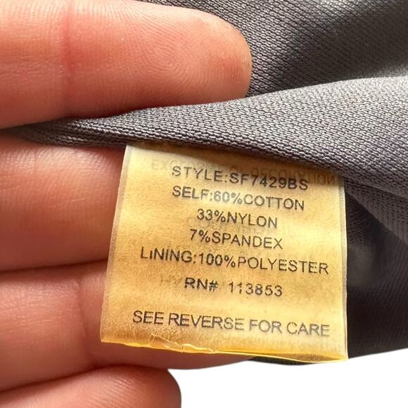 Womens Dress Size Large Gray Professional Classic Business Casual Summer Office - Picture 7 of 10